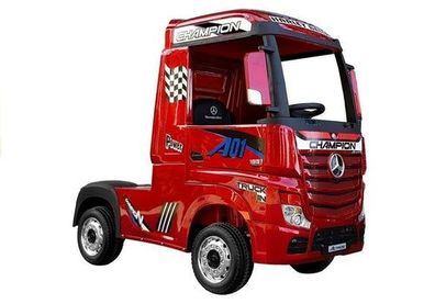 Kinderauto Mercedes Actros Rot lackiert
