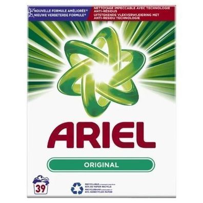 Ariel Original Waschpulver für 39 Waschladungen, 2535 g