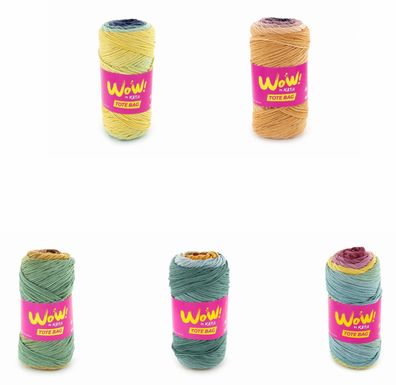 200g Katia WOW - TOTE BAG Farbverlaufsgarn Wolle Stricken Häkeln GP 99,75€/1kg