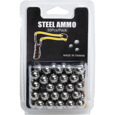 Haller Steel Ammo Stahlkugeln für Schleuder (50 Stück)
