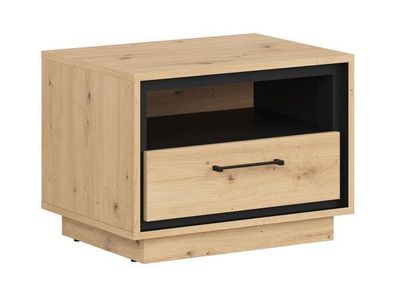Nachttischkommode Pont | Nachttisch Beistelltisch | x 58 x 42,5 cm | Schwarz