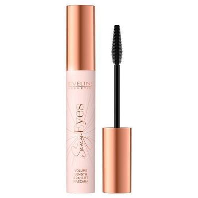 Eveline Cosmetics Sexy Eyes Volumenverlaengernde, Lifting-Mascara, 8 ml