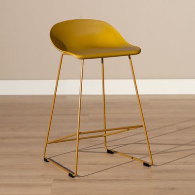Bronx71 Barhocker Ellen skandinavisches Design gelb 66 cm