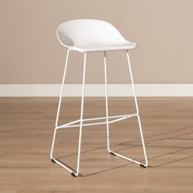 Bronx71 Barhocker Ellen skandinavisches Design weiß 76 cm