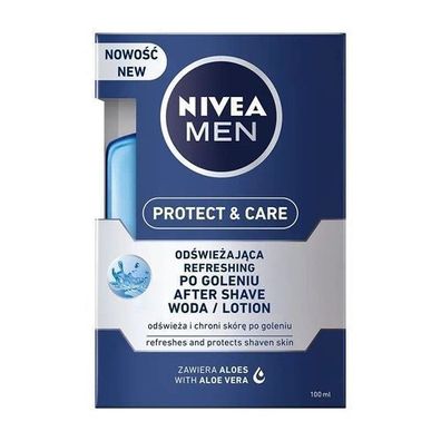 Nivea Maenner Rasierwasser Schutz & Pflege, 100 ml, Erfrischend