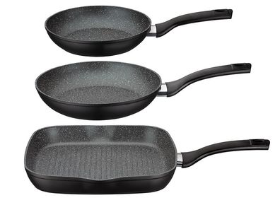GSW Pfannen-Set Gourmet Granit 3-tlg