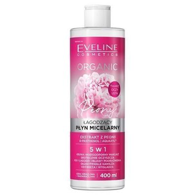 Eveline Cosmetics Mizellenwasser mit Pfingstrose 400ml - Sanfte Reinigung & Pfle