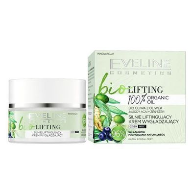 Eveline Bio Lifting Intensiv Glaettende Anti-Aging Creme, 50ml