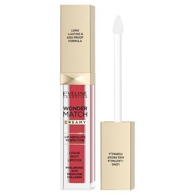 Eveline Cosmetics Matte Liquid Lipstick - Klassisches Rot 06, 6,8 ml