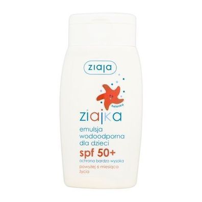Ziajka Wasserdichte Sonnenschutzemulsion SPF 50 + , 125ml fuer Babys ab 6 Monaten