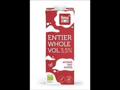Lima 3x Whole 3,5% - Hafer + Soja Drink 1l