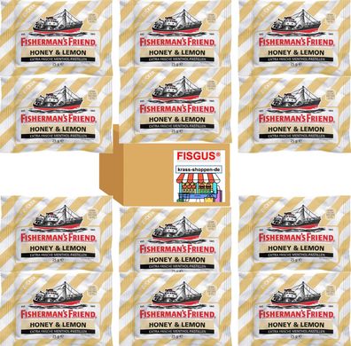 Fishermans Friend Honey & Lemon - 12 Beutel x 25g = 300g