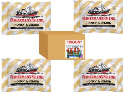 Fishermans Friend Honey & Lemon - 4 Beutel x 25g = 100g
