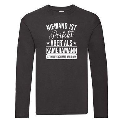 Niemand ist Perfekt: Kameramann | Kamera Long Sleeve Schwarz