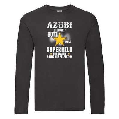 Superheld: Azubi | Beruf Ausbildung | Lehre | Lehrling Long Sleeve Schwarz