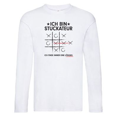 Löse Probleme: Stuckateur | Innenausbau | Beruf v3 Long Sleeve Weiß