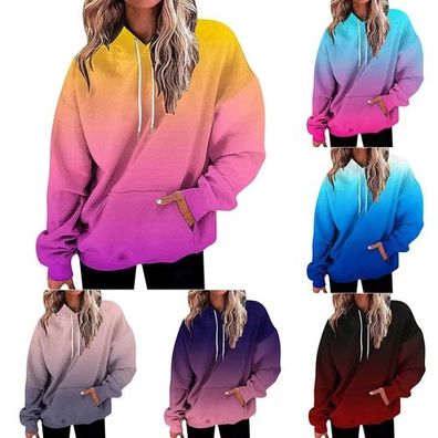 Kapuzenpullover Mit 3D Druck Langarm Sweatshirt Fur Herren Casual Farbenfroh