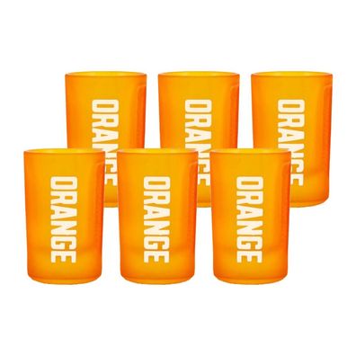 Jägermeister ORANGE Shotgläser – 6er Set – 2-cl geeicht
