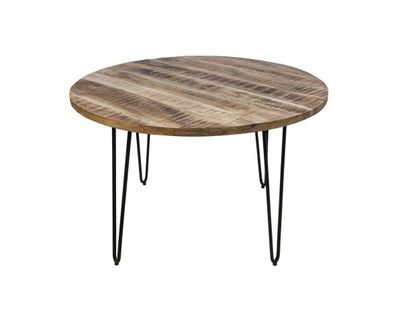 Esstisch Valencia 120 x 77 x 120 cm Mangoholz und Eisen