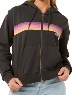 RIP CURL Women Hoodie Surfarama Zip washed black - Größe: L