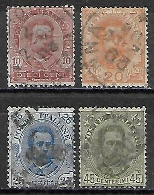 Italien gestempelt Michel-Nummer 67-70