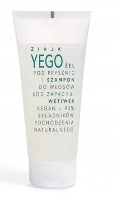 Ziaja Yego 2-in-1 Pflege Shampoo & Duschgel, 200 ml, für frisches und vitalisier