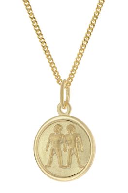 trendor Schmuck Kinder Sternzeichen Zwilling Gold 333 mit vergoldeter Kette 28468-06