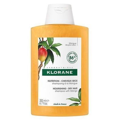 Klorane Mangoshampoo für trockene Haare, 200 ml
