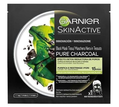 Garnier Aktivkohle Gesichtsmaske - Tiefenreinigende Maske, 28g
