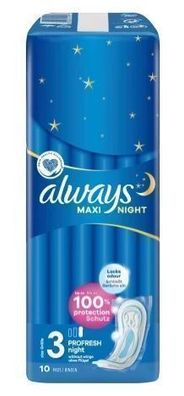 Always Maxi Nachtbinden, 10 Stueck