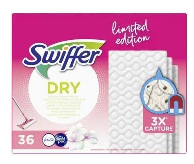 Swiffer Nachfuellpackung Trockene Wischtuecher, 36er-Pack fuer Reinigungssaetze