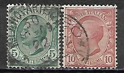 Italien gestempelt Michel-Nummer 88-89