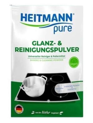 Heitmann Pure Reinigungspulver und Glanzmittel, 30g