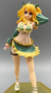 Anime/Manga-PVC-sehr hübsche/sexy Frauen Figur-blond, grüner Rock & Bikini-ca.17cm
