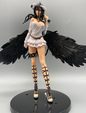 Anime/Manga-PVC-sehr hübsche/sexy Frauen Figur-weißes Kleid, Flügel-ca.21cm
