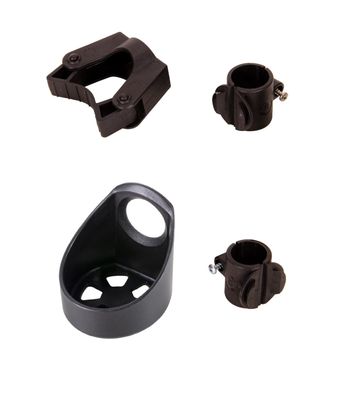 Stockhalter für Rollator Stockklemme Gehstock Halter Krücken Stockhalterung MPB