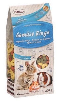 Geroestete Gemuese-Leckerlis fuer Nager, 200g Packung
