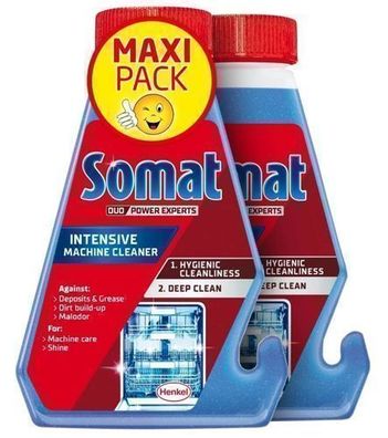 Somat Duo Power Experten, Geschirrspuelmaschinenreiniger, 2 x 250 ml
