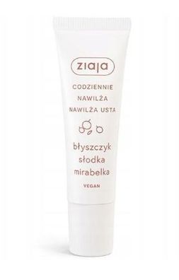 Ziaja Täglich Feuchtigkeitsspendender Lipgloss Süße Mirabelle, 12 ml