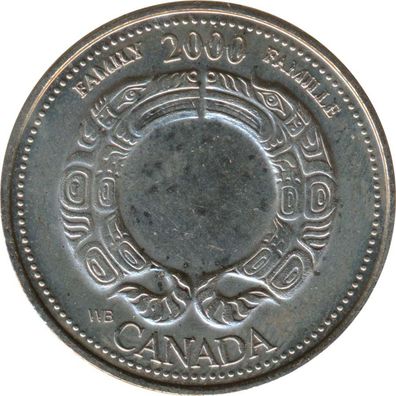 Kanada 25 Cents 2000 Millenium - Family*