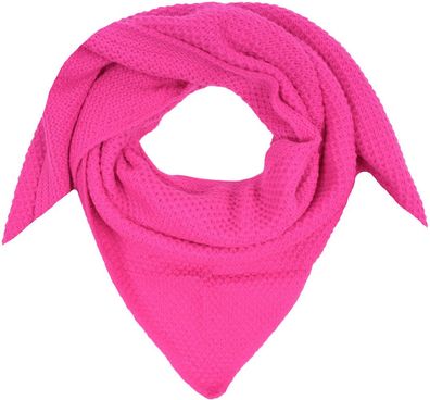 Stricktuch Neon Pink Damen - Viskose/Wolle - 190 x 72cm