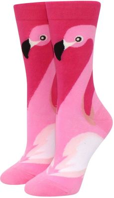 Flamingo Socken Damen & Kinder - Baumwolle rosa 36-43