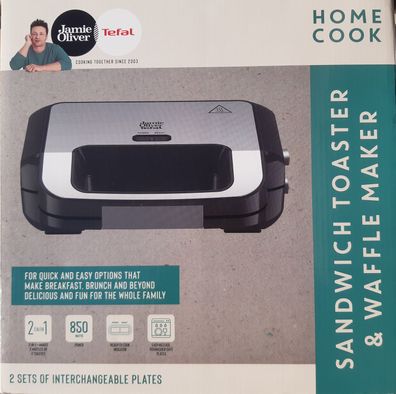 Tefal Sandwich-Toaster & Waffle Maker Sandwich-Maker Toaster SW70JD10