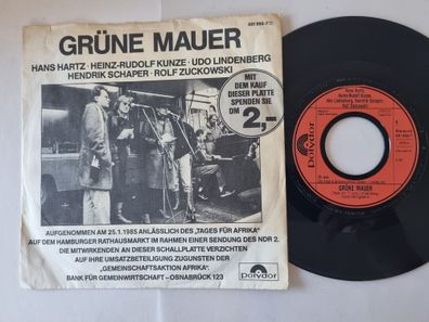 Hans Hartz/ Heinz-Rudolf Kunze/ Udo Lindenberg u.a. - Grüne Mauer 7'' Vinyl