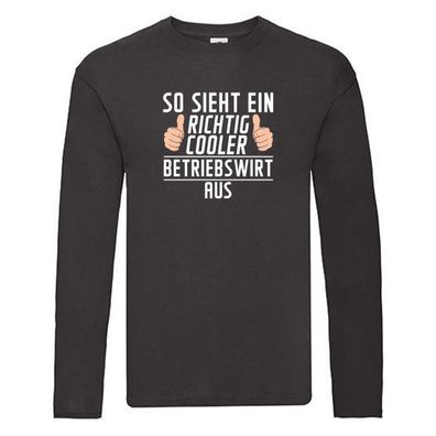 Richtig Cooler: Betriebswirt | Kaufmann | Betriebswirtschaft Long Sleeve Schwarz
