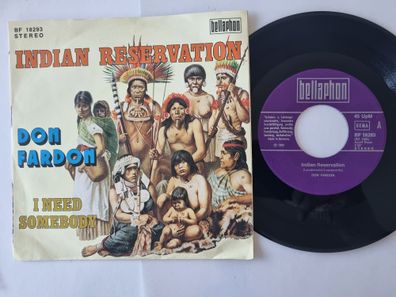 Don Fardon - Indian reservation/ I need somebody 7'' Vinyl Germany