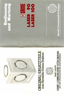 Originale Bedienung und Instandhaltung Same Laser 90 Laser 100 Laser