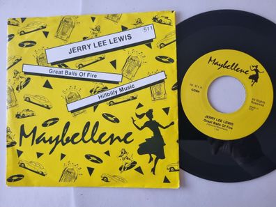 Jerry Lee Lewis - Great Balls Of Fire / Hillbilly Music 7'' Vinyl Europe
