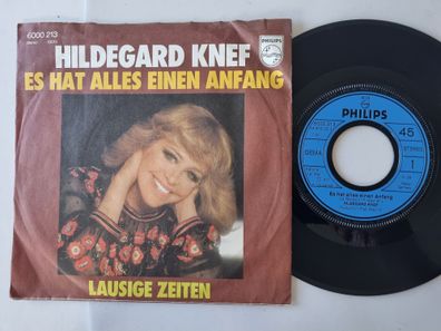 Hildegard Knef - Es hat alles einen Anfang 7'' Vinyl Germany