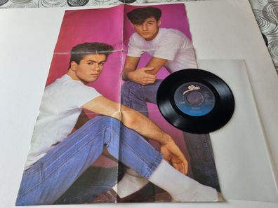 Wham!/ George Michael - Bad Boys 7'' Vinyl Holland POSTER COVER